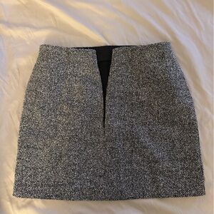 H&M Monochrome Tweed Pencil Skirt